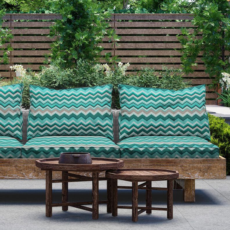 Outdoorstoff Canvas Zacken – eukalyptus, image number 6