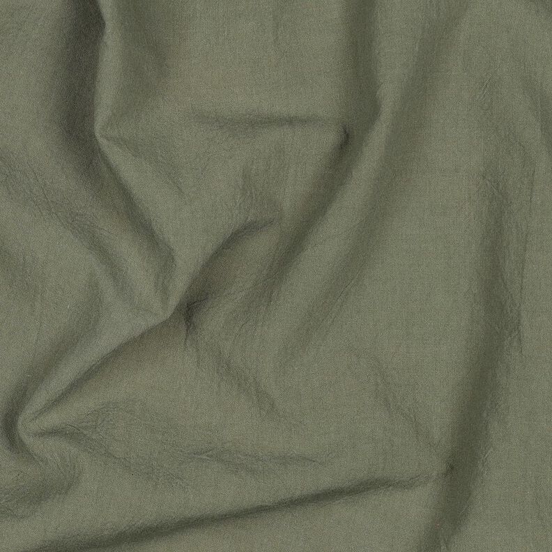 Baumwollstoff Krinkel vorgewaschen – dunkeloliv,  image number 2