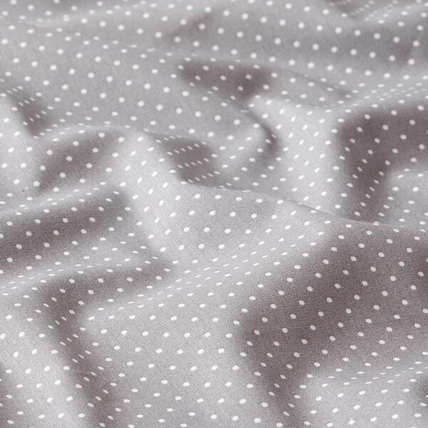 Baumwollpopeline kleine Punkte – grau/weiss,  image number 2