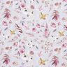 Rippenjersey zarte Wildblumen Digitaldruck – pastellflieder/rotlila,  thumbnail number 1