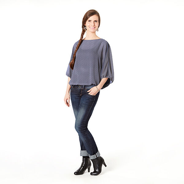 Chiffon Punkte Glitzer – marineblau, image number 6