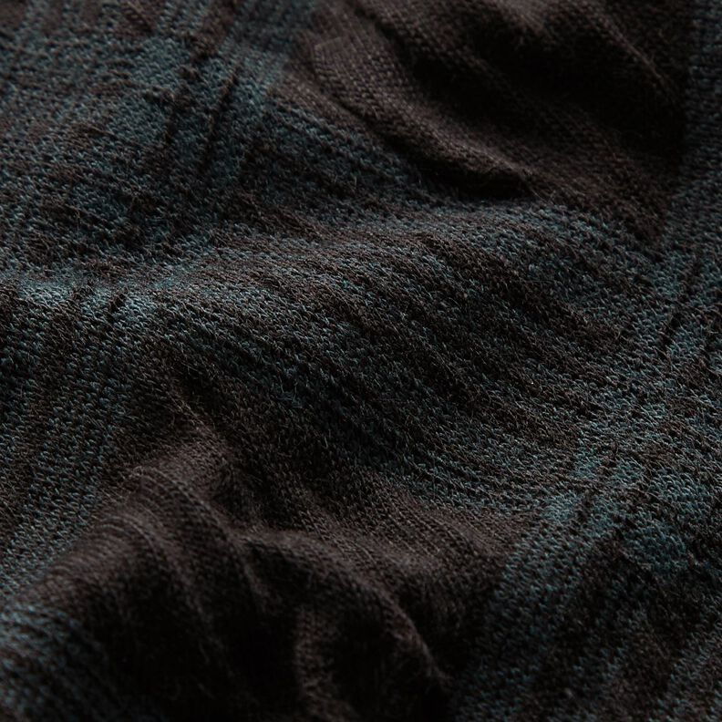 Strickjacquard Argyle Muster – schwarz/tannengrün,  image number 3