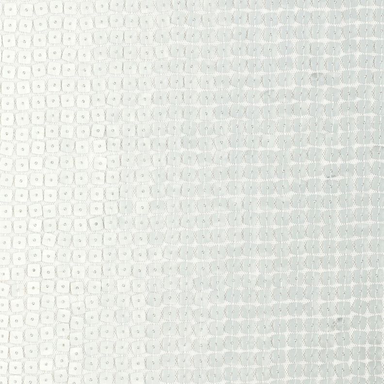 Paillettenstoff Quadrate – silber metallic,  image number 1