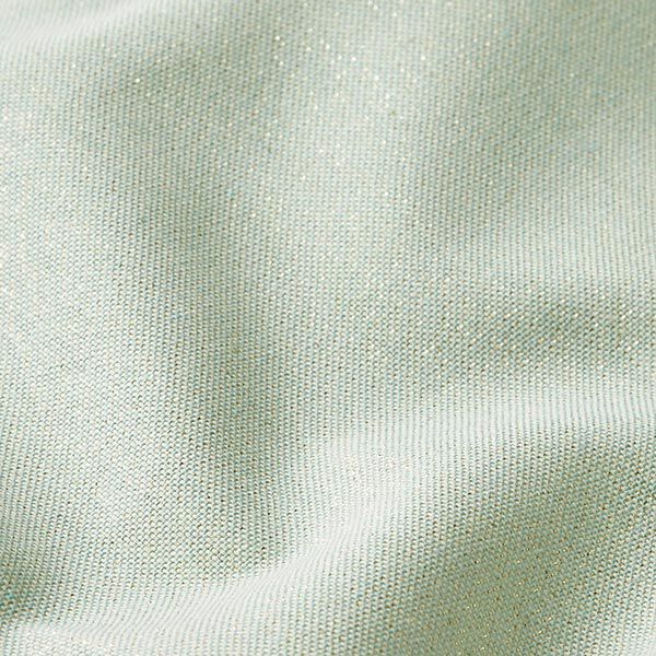 Dekostoff Halbpanama Lurex – mintgrün | Reststück 50cm