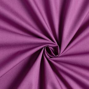 Baumwollpopeline Uni – aubergine, 