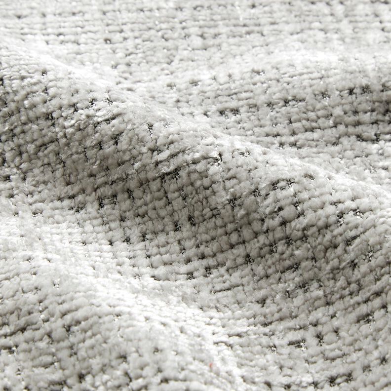 Polsterstoff Chenille Uni – silbergrau,  image number 2