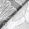 Dekostoff Jacquard gro&szlig;er Ginko &ndash; granit/elfenbein,  thumbnail number 4