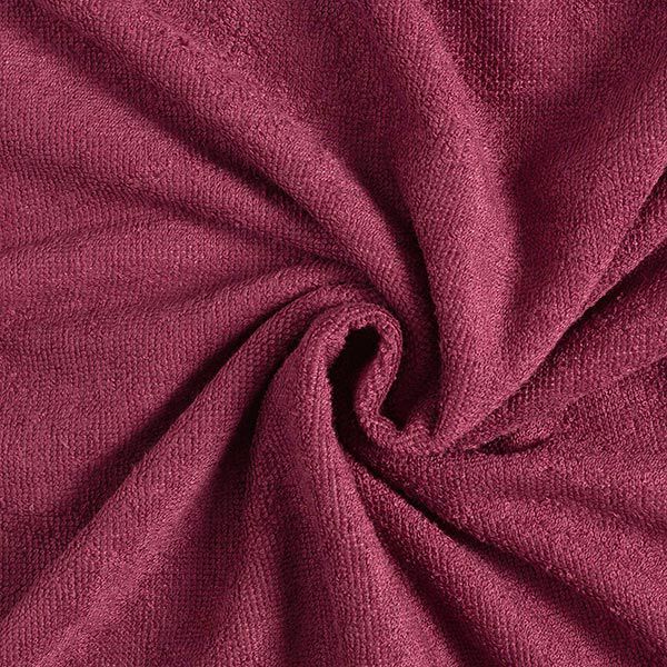 Kuschelfrottee Bambus Uni – bordeauxrot – Muster, image number 4