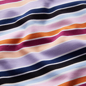 Baumwolljersey bunte Ringel | by Poppy traube/apricot, 