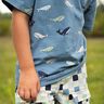 Baumwolljersey süße Wale | Poppy Fabrics – blaugrau/marineblau,  thumbnail number 7
