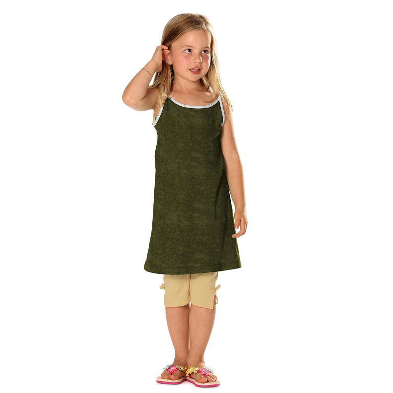 Frotteestoff Stretch Uni – dunkeloliv, image number 9