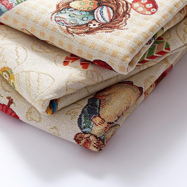 Jacquard Gobelin Bunte Osterhasen | Reststück 50cm