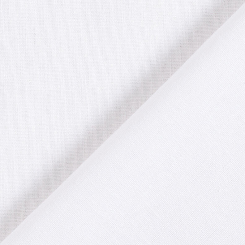 Leinen-Baumwoll-Mix Uni – weiss,  image number 3