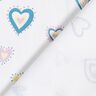 Baumwolljersey bunte Herzen – elfenbein,  thumbnail number 4