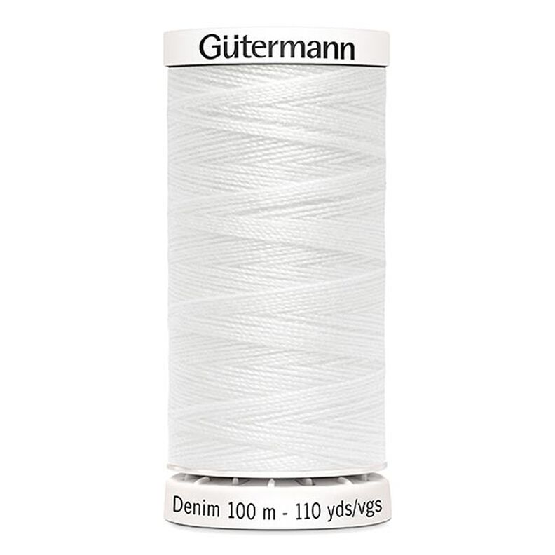 Jeansgarn [1016] | 100 m  | Gütermann – weiss,  image number 1