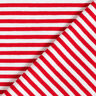 Baumwolljersey schmale Streifen – rot/weiss,  thumbnail number 4