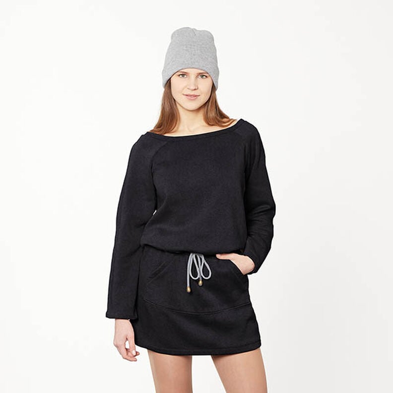 Strickstoff Viskose-Mix Uni – schwarz,  image number 5