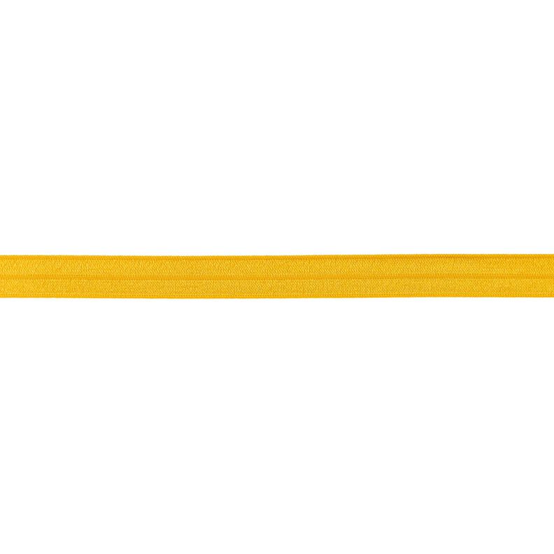 Elastisches Einfassband (Falzgummi) glänzend [15 mm] – senf,  image number 1