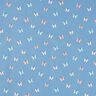 GOTS Baumwollpopeline Schmetterlinge – brilliantblau,  thumbnail number 1