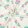 French Terry Sommersweat Blumen| by Poppy – wollweiss/rosa,  thumbnail number 3