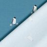 GOTS French Terry Sommersweat Pinguinfamilie Digitaldruck – jeansblau,  thumbnail number 4