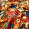 Baumwollstoff Cretonne Folklore Blumen – karminrot/petrol,  thumbnail number 2