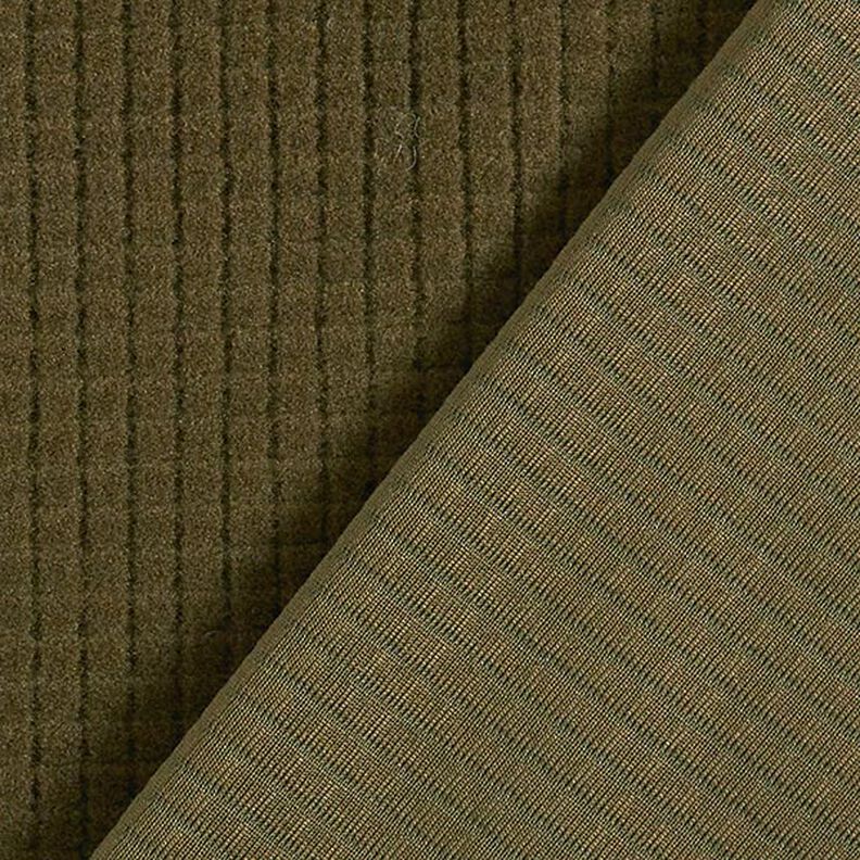 Struktur Jersey Kästchen – khaki,  image number 3