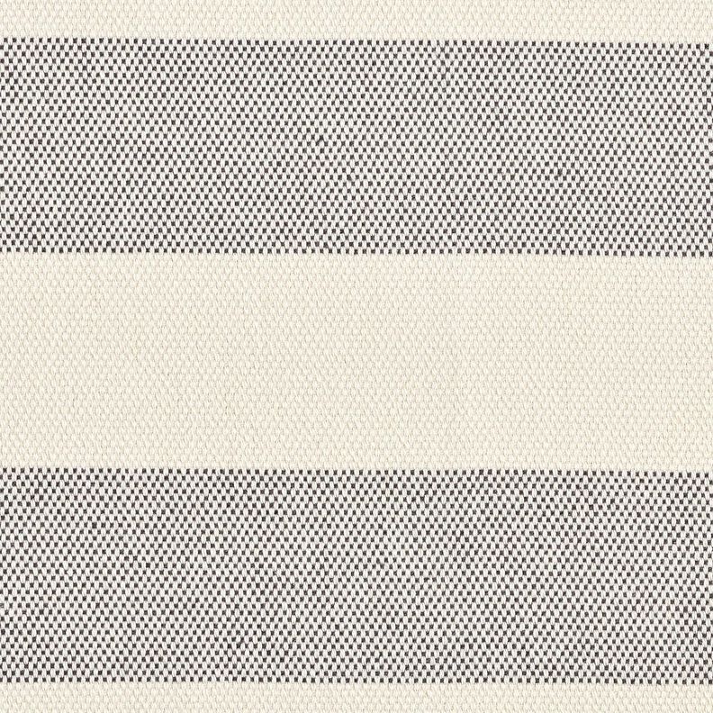 Dekostoff Panama breite Streifen &ndash; granit/hellbeige,  image number 1