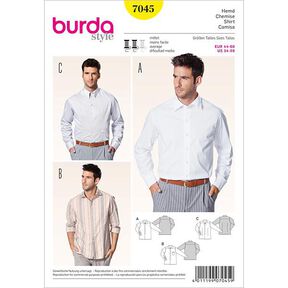 Herrenhemd | Burda 7045 | 44-60, 