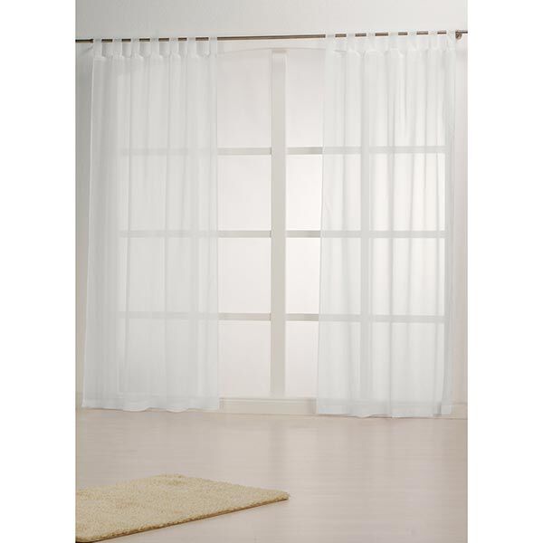 Voile Visillo 300 cm – creme | Reststück 100cm