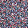 Baumwollstoff Cretonne gemischte Blüten – nachtblau,  thumbnail number 1