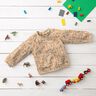 Sweatshirt angeraut abstrakte Steppentiere – cashew,  thumbnail number 5