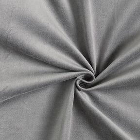Stretch-Samt Feincord Uni – grau, 