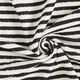Strickstoff Glitzerstreifen mit Pailletten – wollweiss/schwarz,  thumbnail number 3