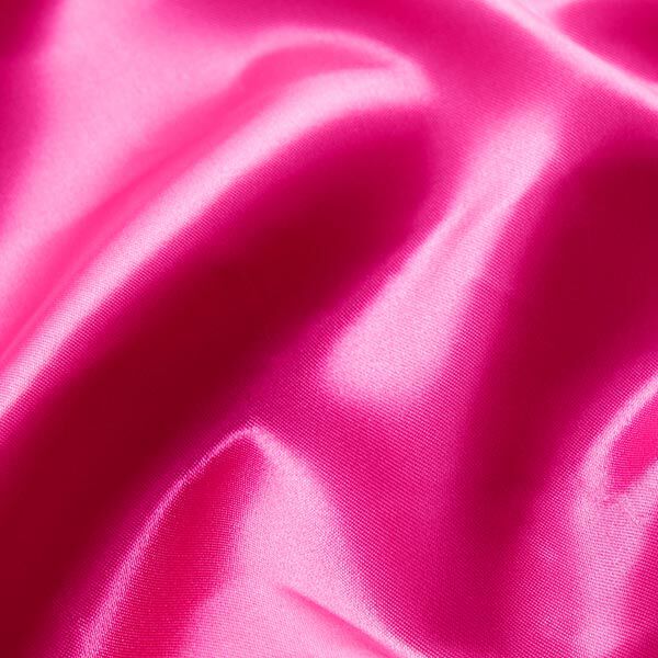 Polyestersatin – intensiv pink | Reststück 100cm