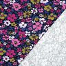 French Terry Sommersweat Blumen – schwarz/indigo,  thumbnail number 4