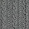 Jerseyjacquard Cloqué Zopfmuster – dunkelgrau,  thumbnail number 1
