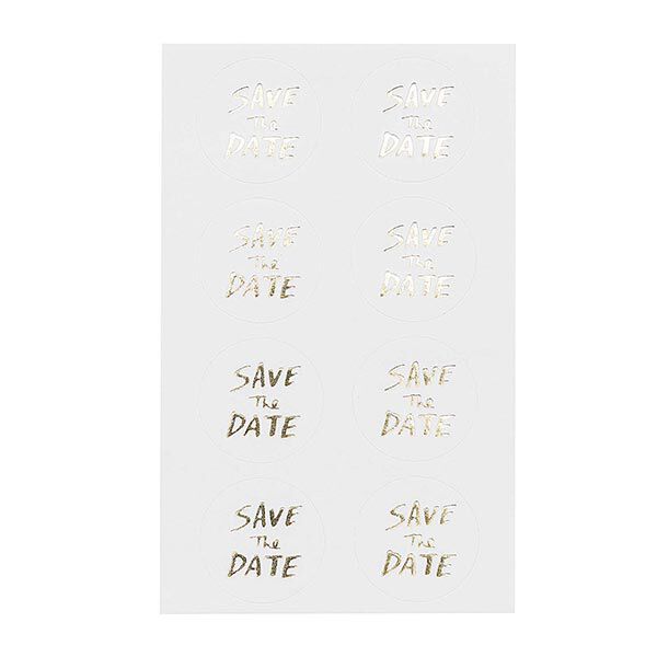 Sticker Save The Date| Rico Design – weiss/gold, image number 3