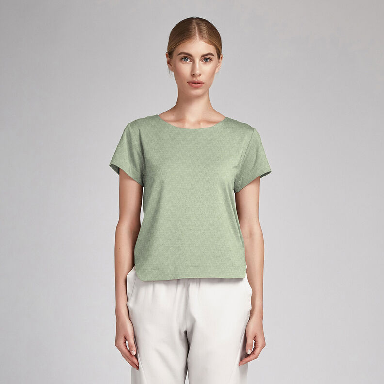 Jacquard Dobby Hahnentritt – khaki,  image number 7