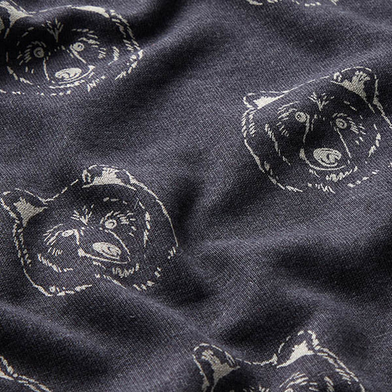 Sweatshirt angeraut Bär – nachtblau/hellgrau,  image number 2