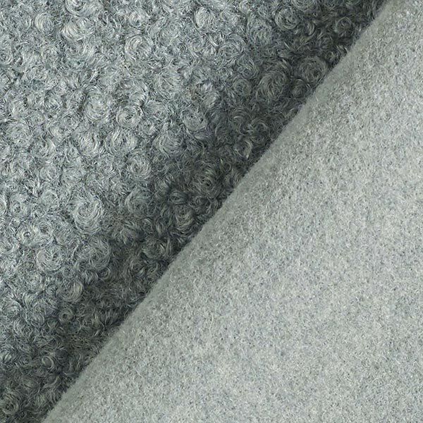 Gewalkter Strick-Bouclé – blaugrau, image number 4