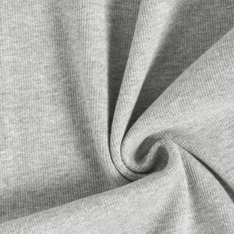 2x2 Bündchen Melange – silber,  image number 1