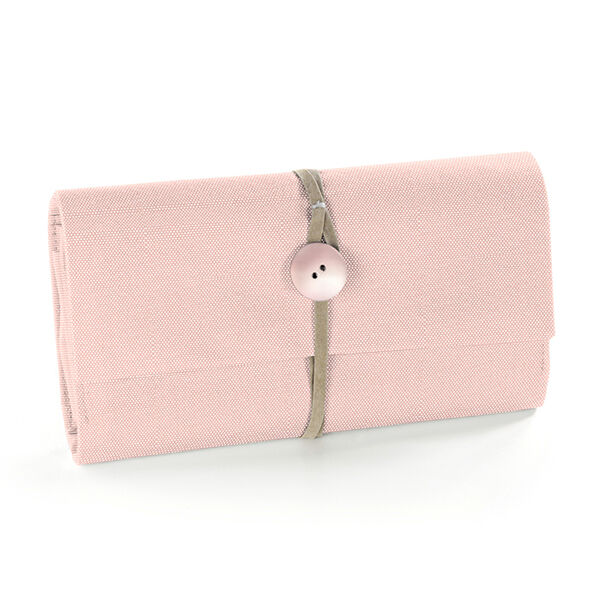 Outdoorstoff Panama Uni – rosa | Reststück 50cm
