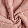 Steppstoff Cord mit Fellabseite Rauten – altrosa,  thumbnail number 4