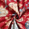 Dekostoff Canvas orientalisches Blütenmuster – karminrot,  thumbnail number 3