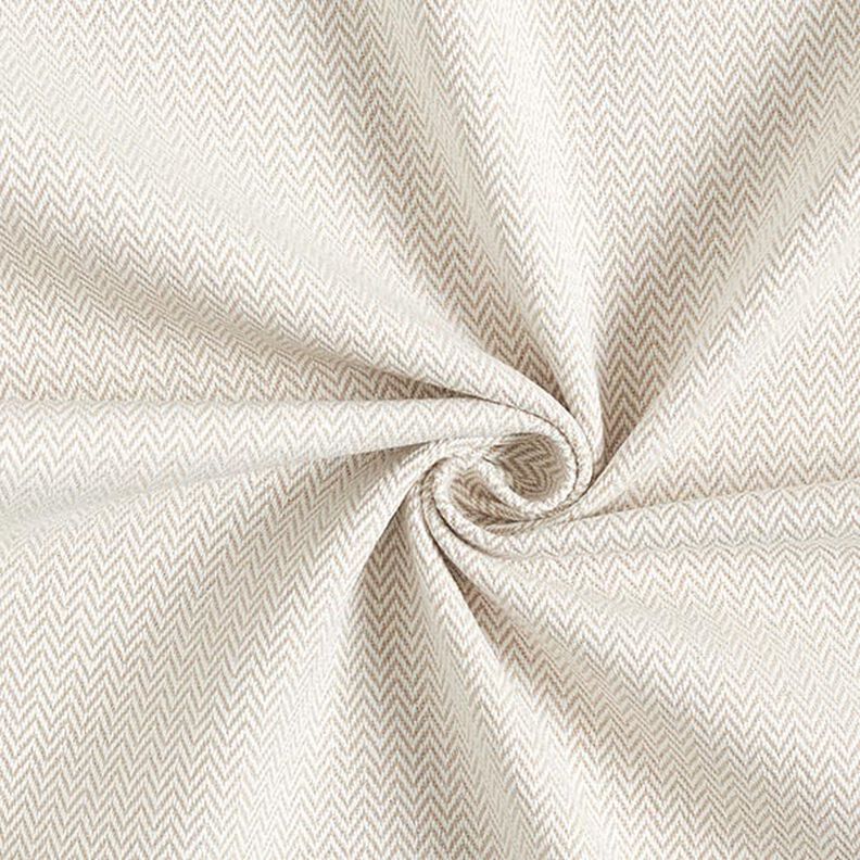 Dekostoff Jacquard dezentes Chevron – dunkelbeige,  image number 1