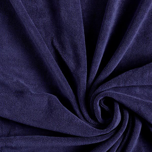 Frottee-Stretch – navy | Reststück 50cm