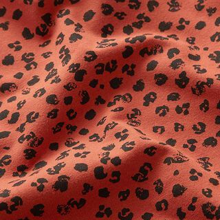 Baumwolljersey Gepardenprint – terracotta, 