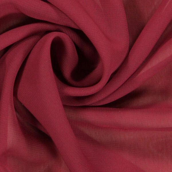 Chiffon – bordeauxrot | Reststück 100cm