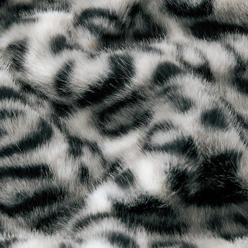 Kunstfell Schneeleopard – silber/anthrazit, image number 6